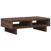 vidaXL Monitor Stand Brown Oak 50x27x15 cm Engineered Wood