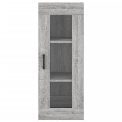 vidaXL Wall Mounted Cabinet Grey Sonoma 34.5x34x90 cm