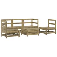 vidaXL 6 Piece Garden Sofa Set Impregnated Wood Pine