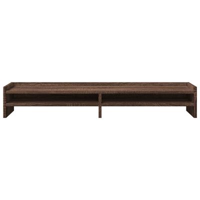 vidaXL Monitor Stand Brown Oak 100x24x16 cm Engineered Wood