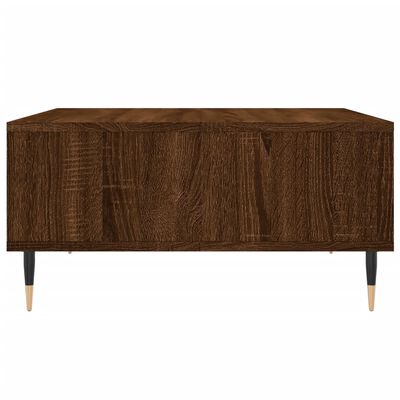 vidaXL Coffee Table Brown Oak 60x60x30 cm Engineered Wood