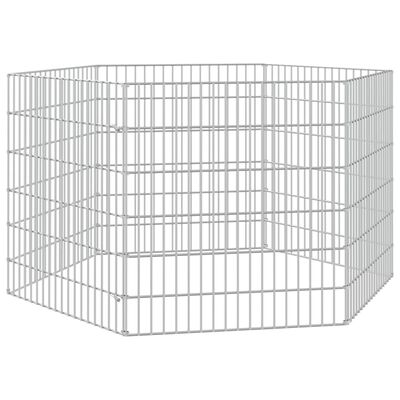 vidaXL Free Range Animal Enclosure 6-Panel 54x60 cm Galvanised Iron