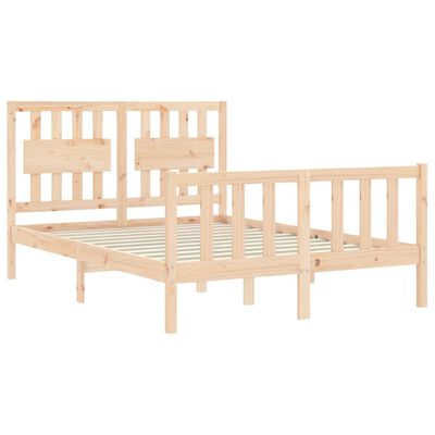 vidaXL Bed Frame without Mattress 140x200 cm Solid Wood Pine