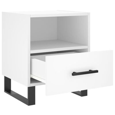 vidaXL Bedside Cabinets 2 pcs White 40x35x47.5 cm Engineered Wood