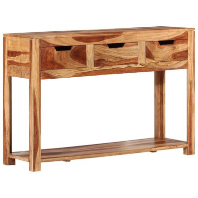 vidaXL Console Table 110x35x75 cm Solid Wood Acacia