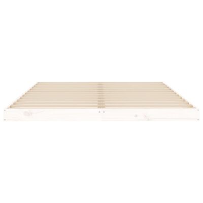 vidaXL Bed Frame without Mattress White 140x190 cm Solid Wood Pine