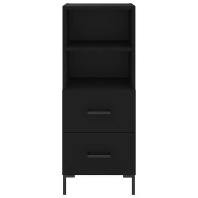 vidaXL Highboard Black 34.5x34x180 cm Engineered Wood