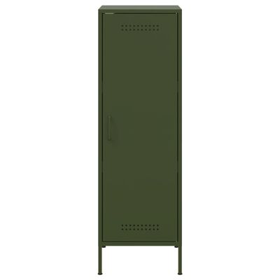 vidaXL Highboard Olive Green 36x39x113 cm Steel