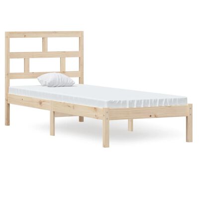 vidaXL Bed Frame without Mattress Small Single Solid Wood