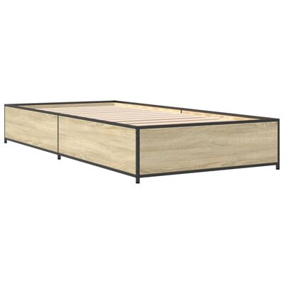 vidaXL Bed Frame without Mattress Sonoma Oak 90x200 cm