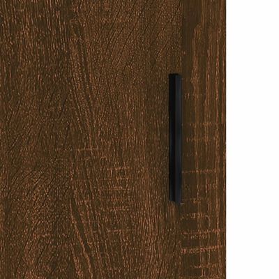 vidaXL Highboard Brown Oak 69.5x34x180 cm Engineered Wood