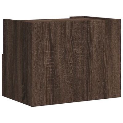 vidaXL Wall-mounted Bedside Cabinets 2 pcs Brown Oak 45x30x35 cm