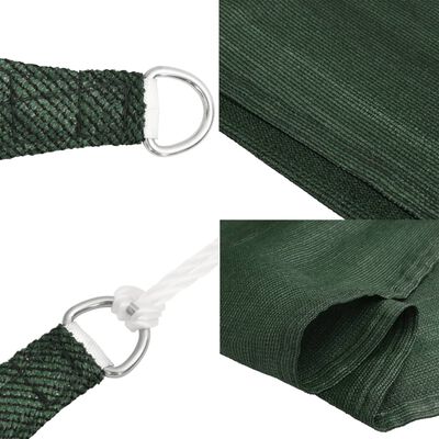 vidaXL Sunshade Sail 160 g/m² Dark Green 3x4x5 m HDPE