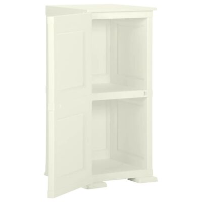 vidaXL Plastic Cabinet 40x43x85.5 cm Wood Design Vanilla Ice