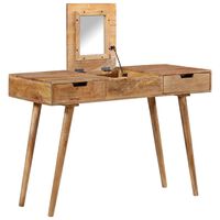 vidaXL Dressing Table 112x45x76 cm Solid Mango Wood