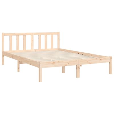 vidaXL Bed Frame without Mattress 140x200 cm Solid Wood Pine