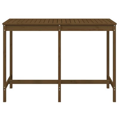 vidaXL Garden Table Honey Brown 159.5x82.5x110 cm Solid Wood Pine