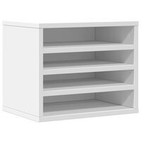 vidaXL Desk Organiser White 36x26x29.5 cm Engineered wood