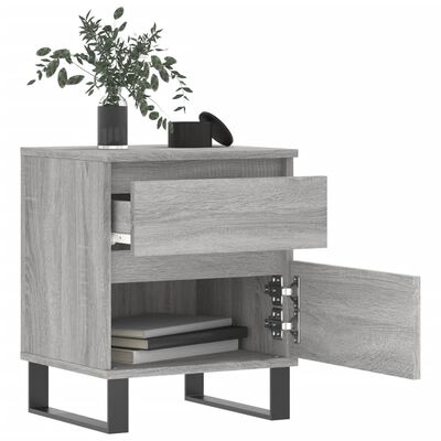 vidaXL Bedside Cabinets 2 pcs Grey Sonoma 40x35x50 cm Engineered Wood