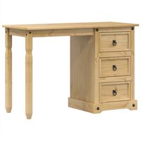 vidaXL Dressing Table Corona 110x50x75 cm Solid Wood Pine