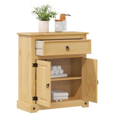 vidaXL Bathroom Cabinet Corona 70x33x80 cm Solid Wood Pine