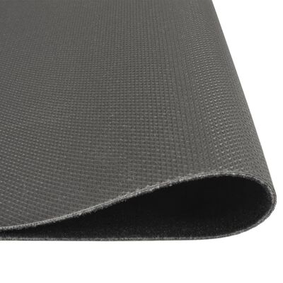 vidaXL Kitchen Rug Washable Kitchen Black 45x150 cm Velvet