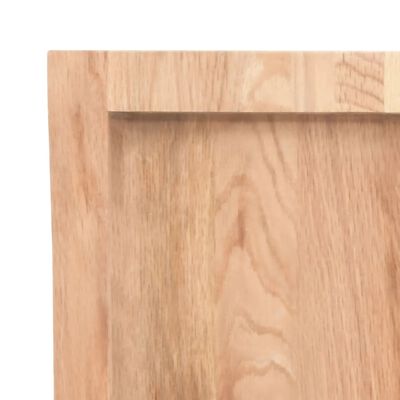 vidaXL Bathroom Countertop Light Brown 180x30x(2-4)cm Treated Solid Wood