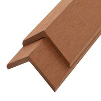 vidaXL 5 pcs Decking Angle Trims WPC 170 cm Light Brown