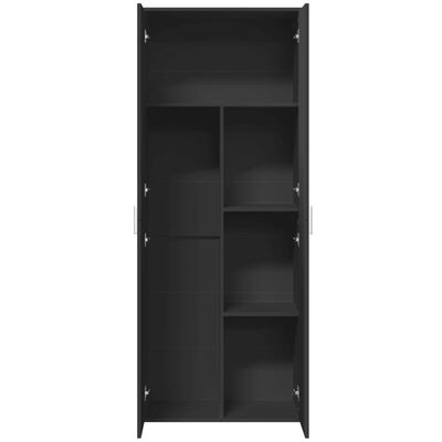 vidaXL Highboard Black 70x35x180 cm Engineered Wood