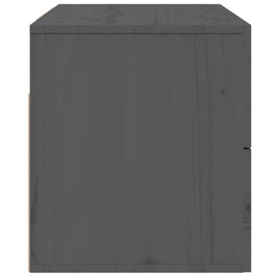 vidaXL Wall-mounted Bedside Cabinets 2 pcs Grey 50x36x40 cm