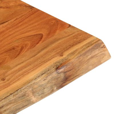 vidaXL Table Top 60x60x3.8 cm Rectangular Solid Wood Acacia Live Edge