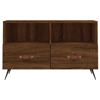 vidaXL TV Cabinet Brown Oak 80x36x50 cm Engineered Wood