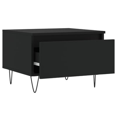 vidaXL Coffee Table Black 50x46x35 cm Engineered Wood