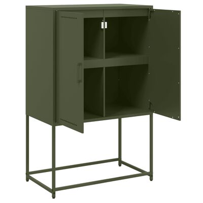 vidaXL TV Cabinet Olive Green 68x39x60.5 cm Steel