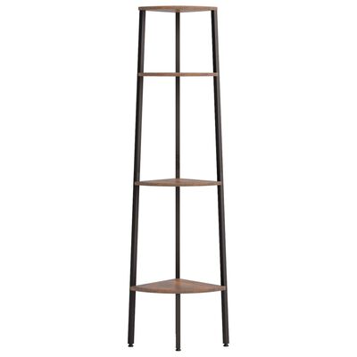 Ballucci 3-Tier Storage Ladder Shelf Bookcase, Wood Leaning Ladder Bookshelf, Black