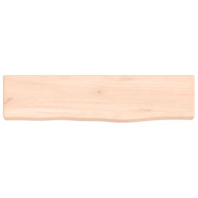 vidaXL Wall Shelf 40x10x2 cm Untreated Solid Wood Oak