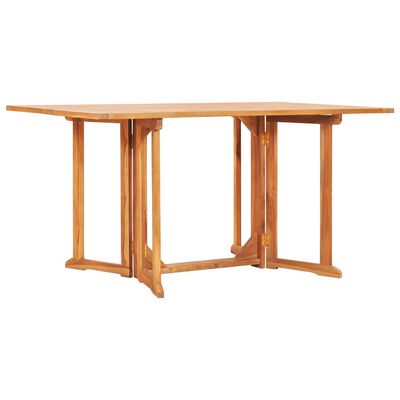 vidaXL Folding Butterfly Garden Table 150x90x75 cm Solid Teak Wood