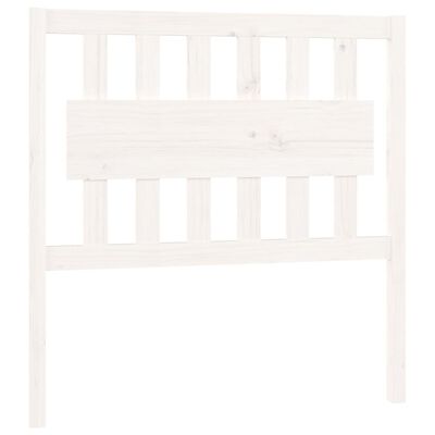 vidaXL Bed Headboard White 95.5x4x100 cm Solid Wood Pine