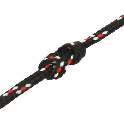 vidaXL Boat Rope Black 2 mm 50 m Polypropylene