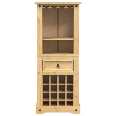 vidaXL Wine Rack Corona 56x35x120 cm Solid Wood Pine