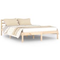 vidaXL Bed Frame without Mattress Solid Wood Pine 140x200 cm