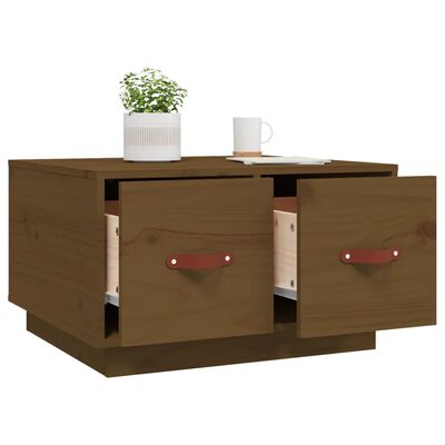 vidaXL Coffee Table Honey Brown 60x53x35 cm Solid Wood Pine