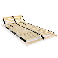 vidaXL Slatted Bed Base without Mattress with 28 Slats 7 Zones 70x200 cm