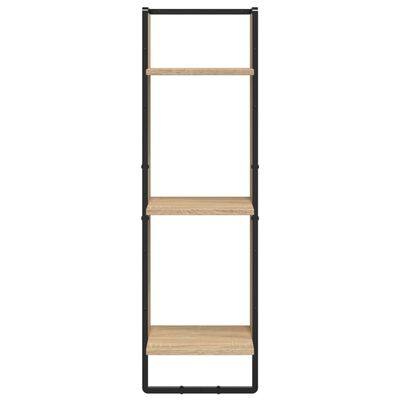 vidaXL 3-Tier Wall Shelf Sonoma Oak 30x25x100 cm Engineered Wood