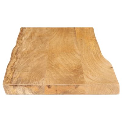 vidaXL Table Top 100x40x3.8 cm Live Edge Solid Wood Mango