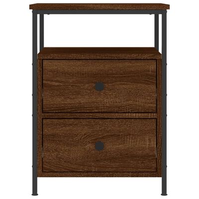 vidaXL Bedside Cabinets 2 pcs Brown Oak 44x45x60 cm Engineered Wood