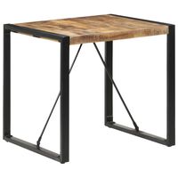 vidaXL Dining Table 80x80x75 cm Rough Mango Wood