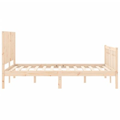 vidaXL Bed Frame without Mattress 140x200 cm Solid Wood Pine