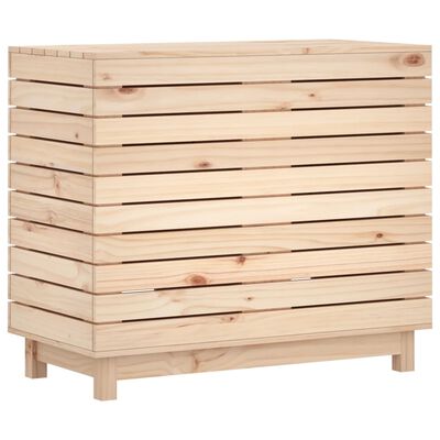 vidaXL Laundry Basket 88.5x44x76 cm Solid Wood Pine