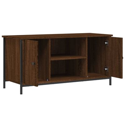 vidaXL TV Cabinet Brown Oak 100x40x50 cm Engineered Wood